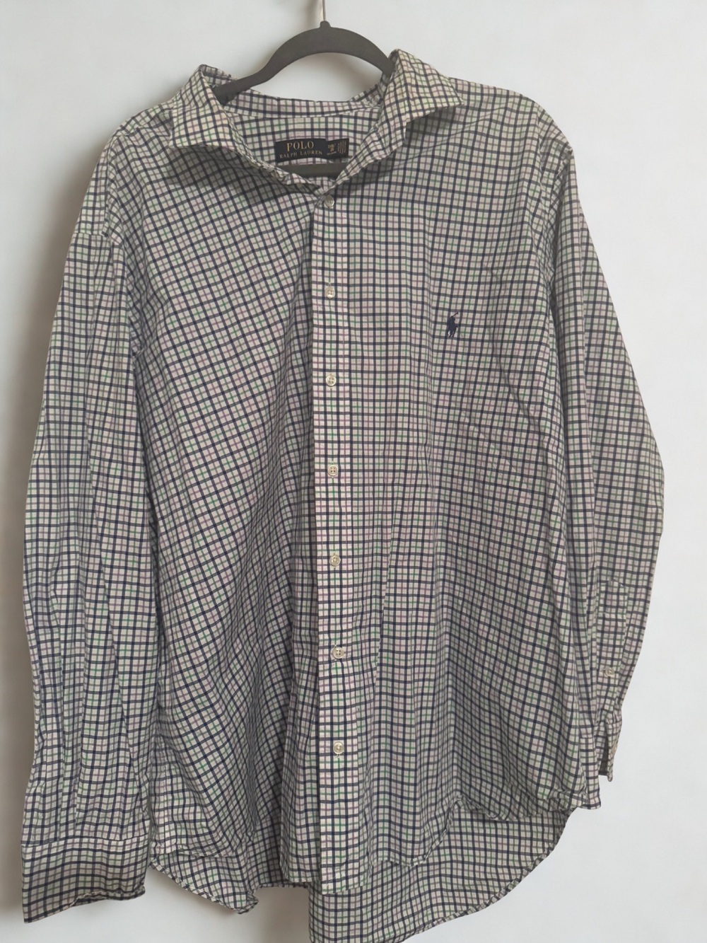 Ralph Lauren Men’s 2XB Sized Plaid Button-Down Long Sleeved Shirt